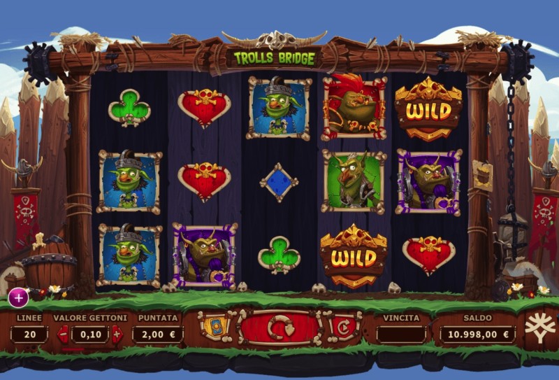 Слот-машины «Trolls Bridge» на портале игрового клуба 1Вин казино